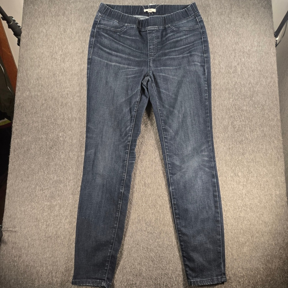 Eileen Fisher Skinny Jeans Womens XS Dark Wash Blue Stretch Pull On Denim